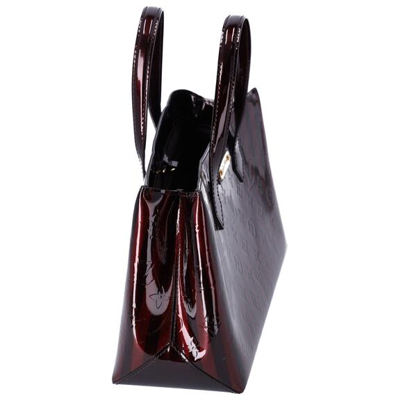 Louis Vuitton Vernis Rayures Wilshire PM Amarante Stripe Patent Leather - Picture 8 of 9